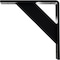 Ekena Millwork Traditional Steel Bracket, Powder Coated Black 2"W x 8"D x 8"H BKTM02X08X08TRPBL - alternate 8